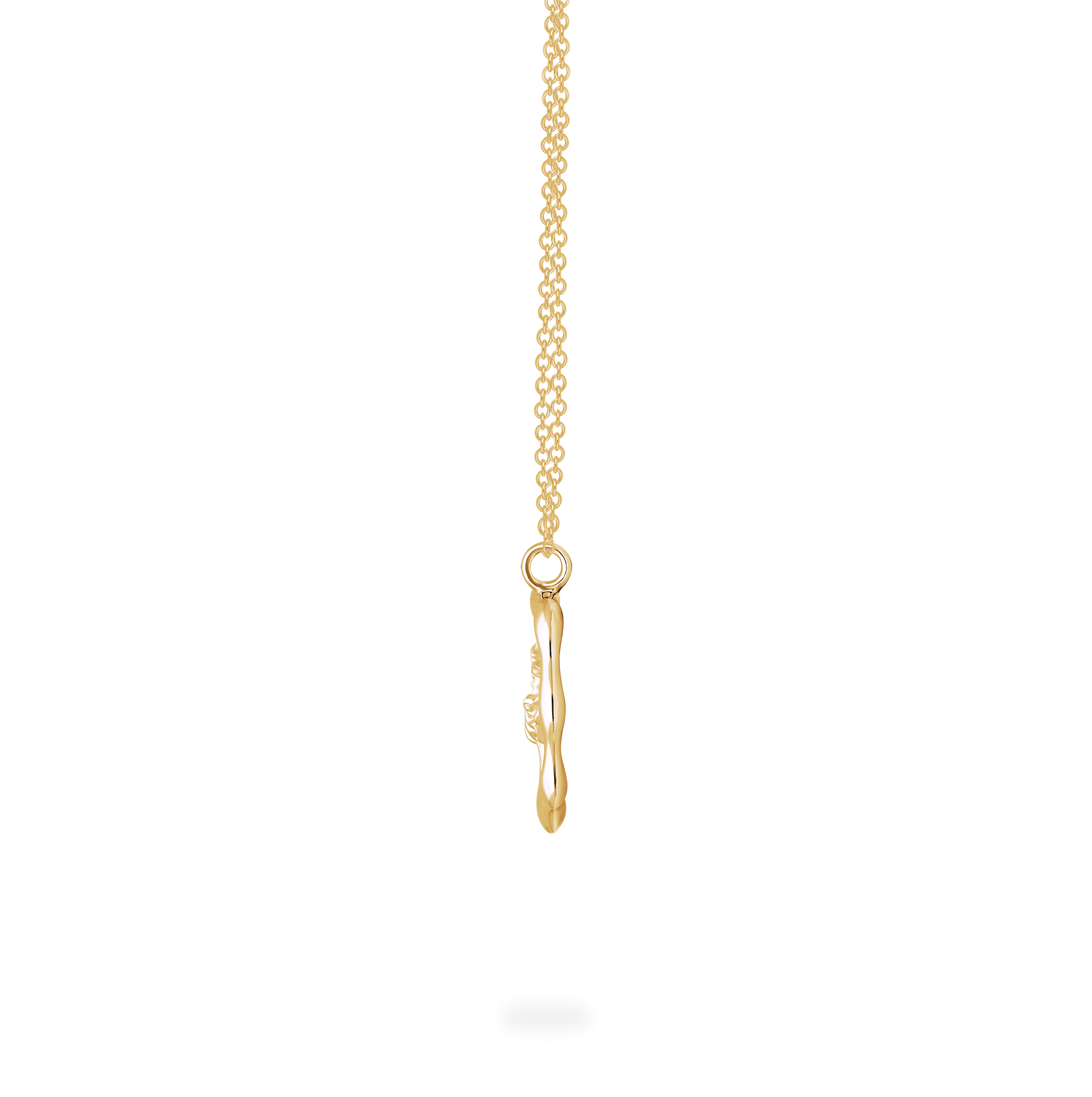 Gold scorpion pendant necklace on sale